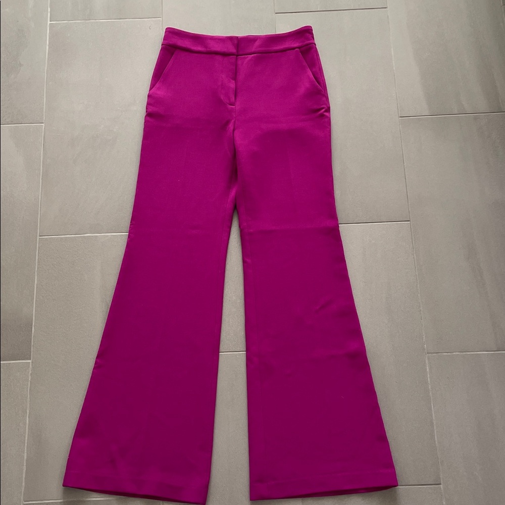 Veronica Beard fuchsia Lebone Pant